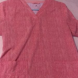 Orange carhartt scrub top